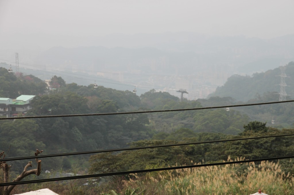 The view of Taipei from Maokong