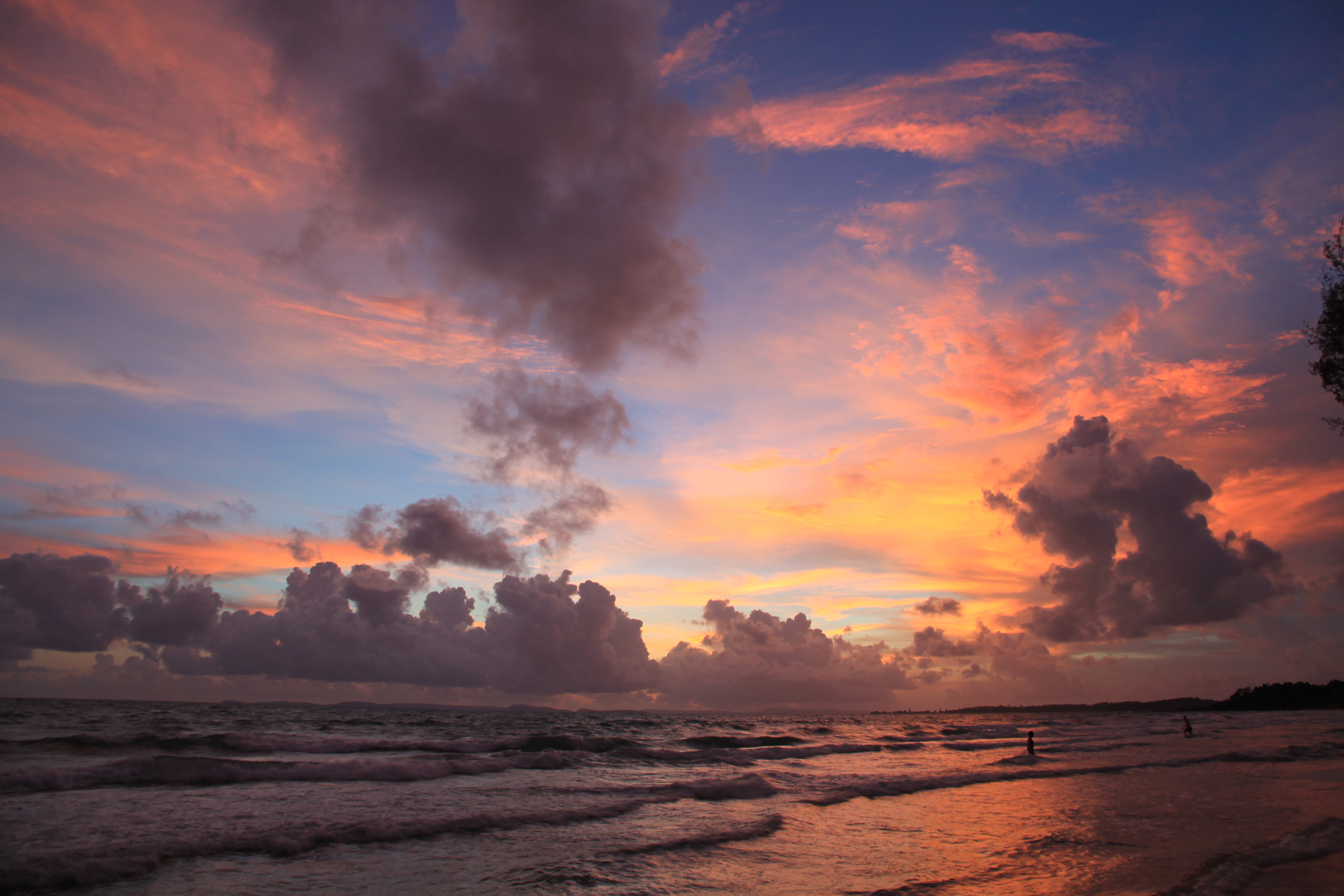 This sunset on Otres Beach. Forever the best.