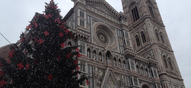 Christmas in Piazza del Duomo in Florence