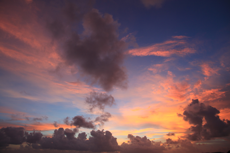 sunset cambodia